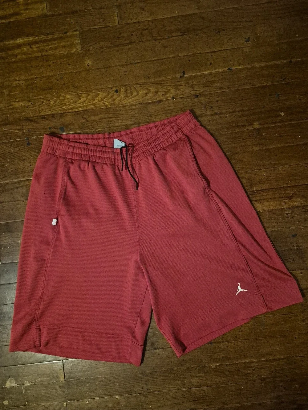 Jordan Men’s Red Athletic Basketball Shorts with White Jumpman Mens Sz XL
